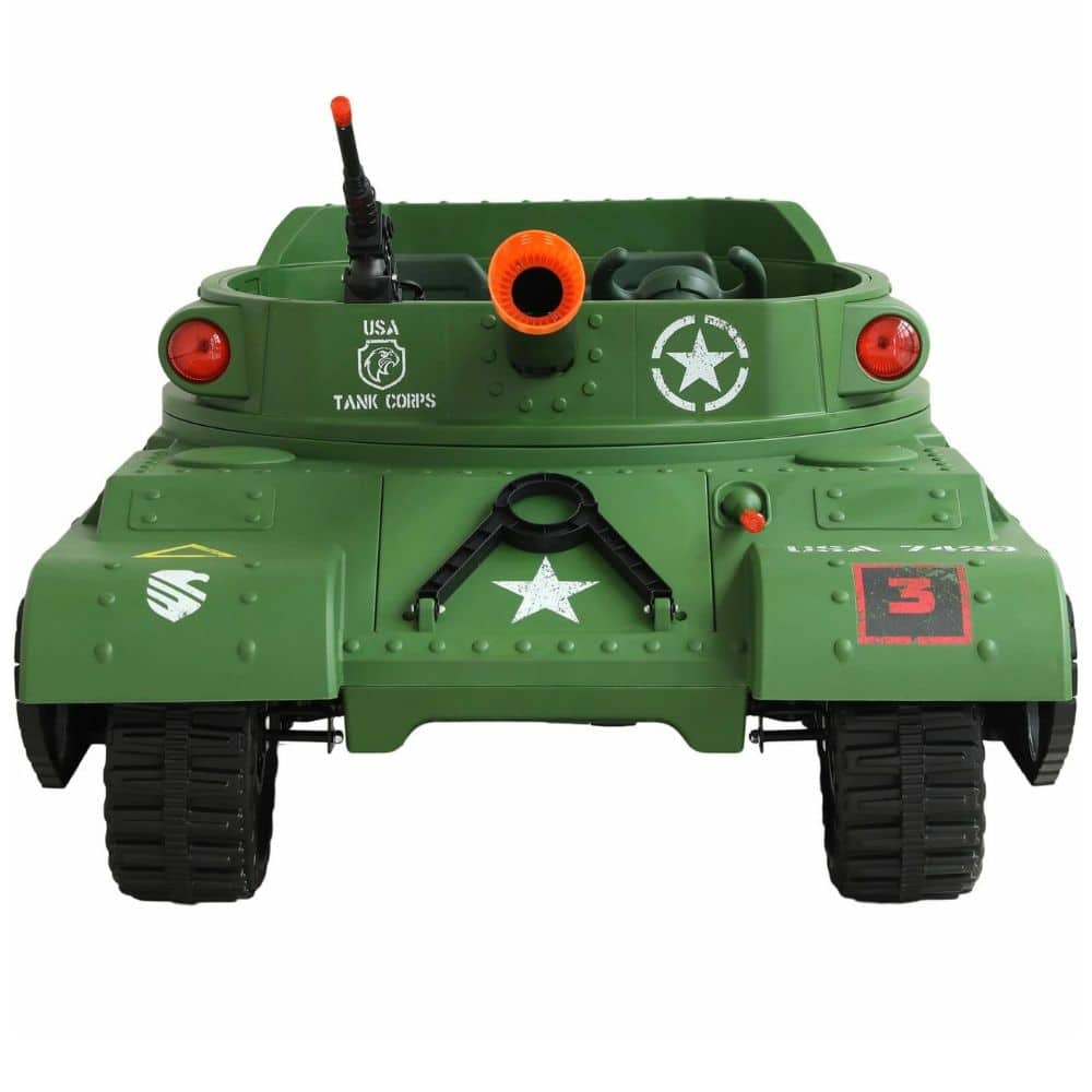 Kids electric army tank 24v ride on