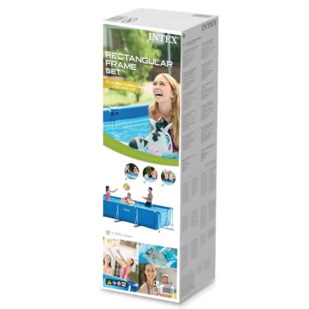 Intex 28274 rectangular frame pool 450 x 220 x 84cm with pump