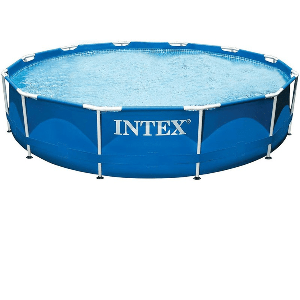 Intex 28210 intex 12ft x 30in metal frame swimming above ground pool 366 x 76cm