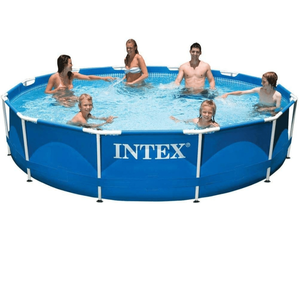 Intex 28210 intex 12ft x 30in metal frame swimming above ground pool 366 x 76cm