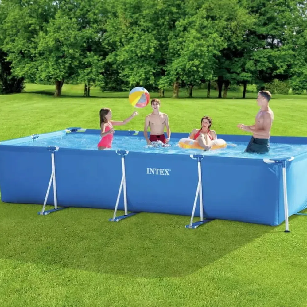 Intex 28274 rectangular frame pool 450 x 220 x 84cm with pump