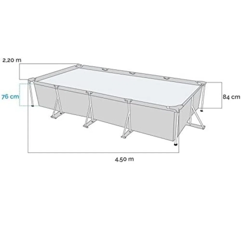 Intex 28274 rectangular frame pool 450 x 220 x 84cm with pump