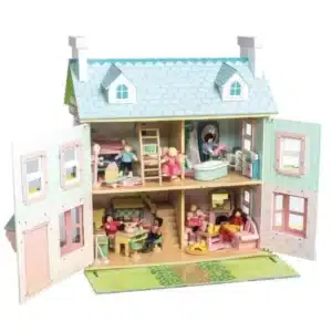 Why should kids play with a doll house?