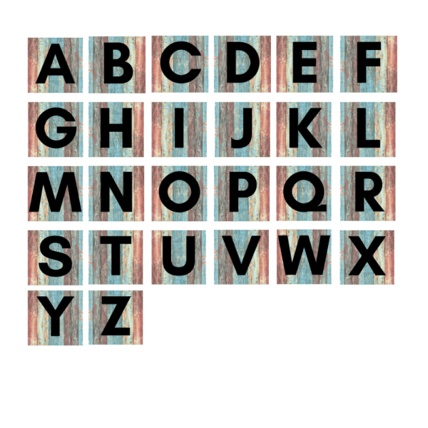 017 beach hut alphabet