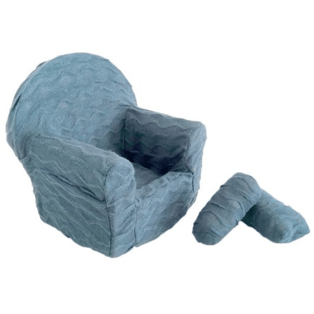 Baby mini armchair prop - blue