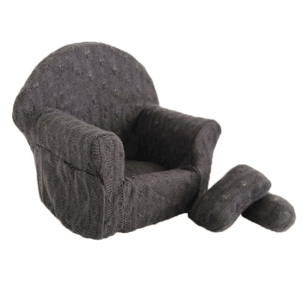 Baby mini armchair prop - brown