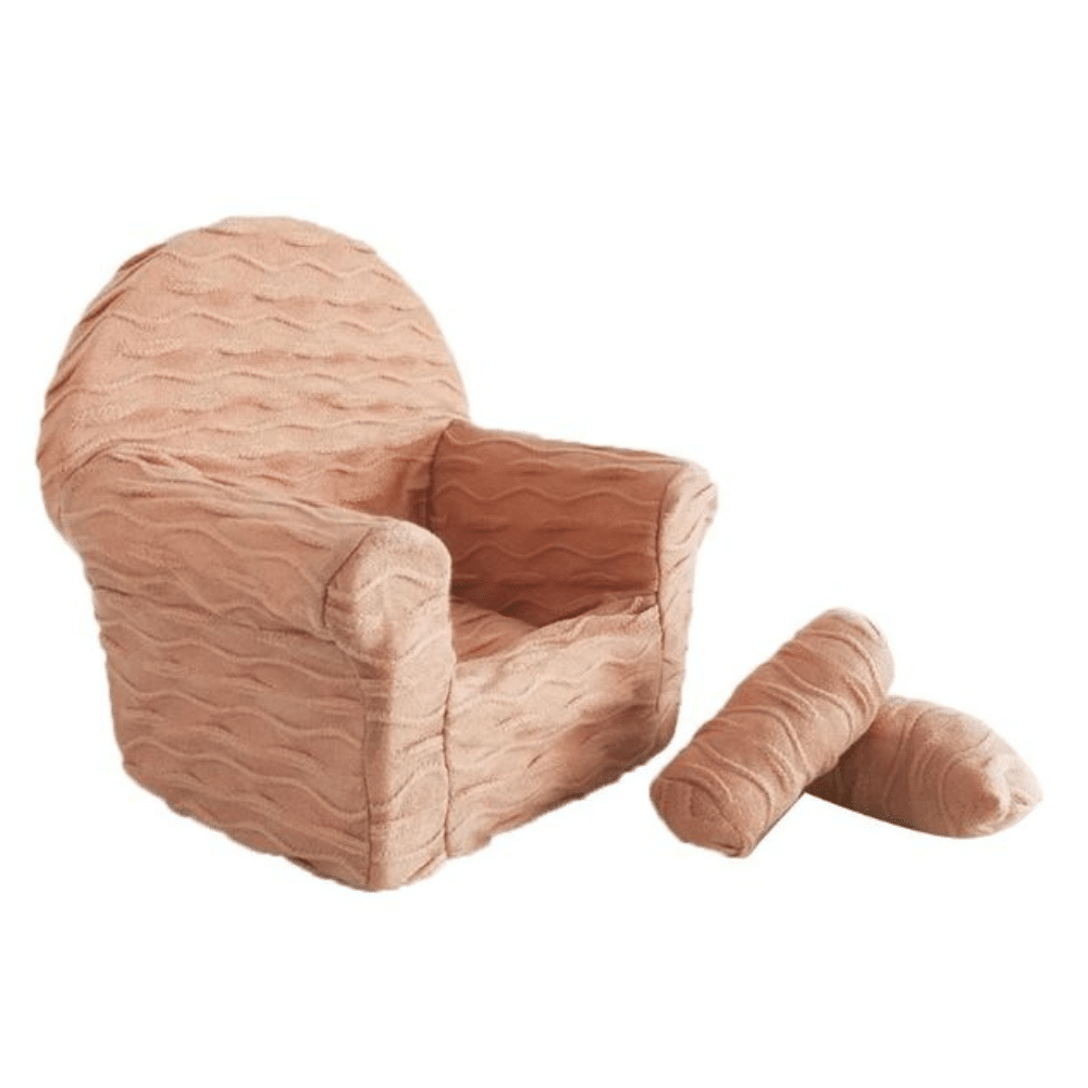 Baby mini armchair prop - pink