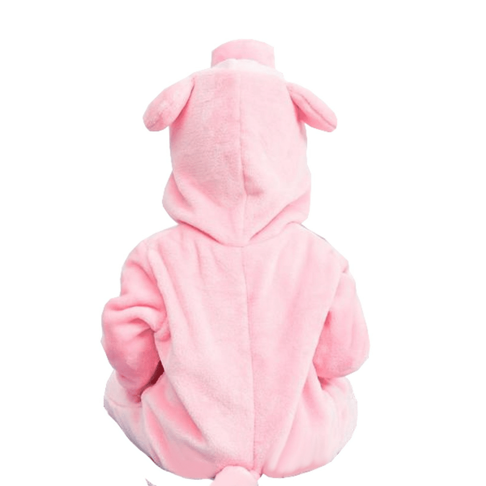 Pink pig baby romper 3-18 months