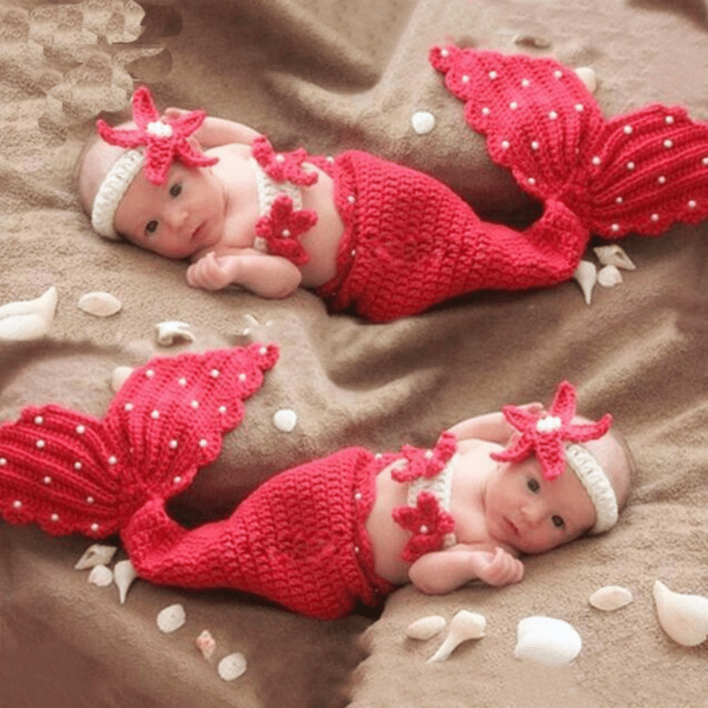 Crochet mermaid dress up outfit