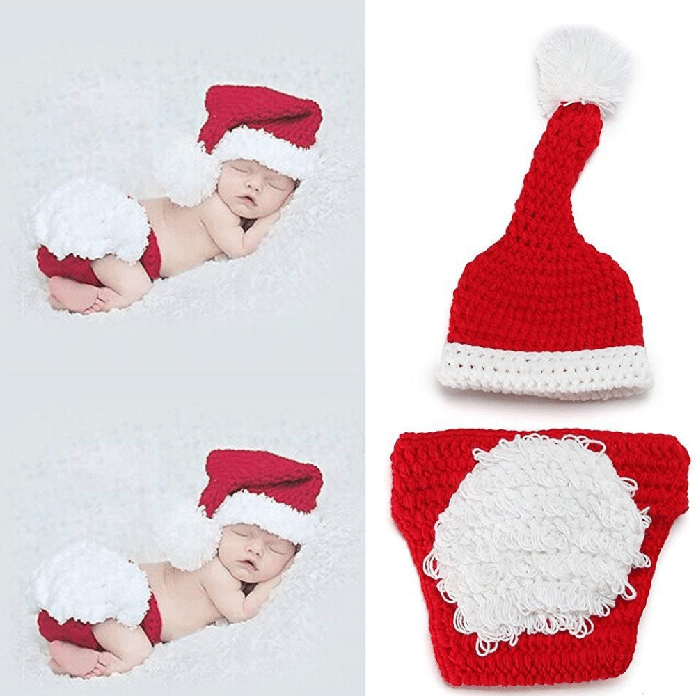 Crochet santa dress up outfit