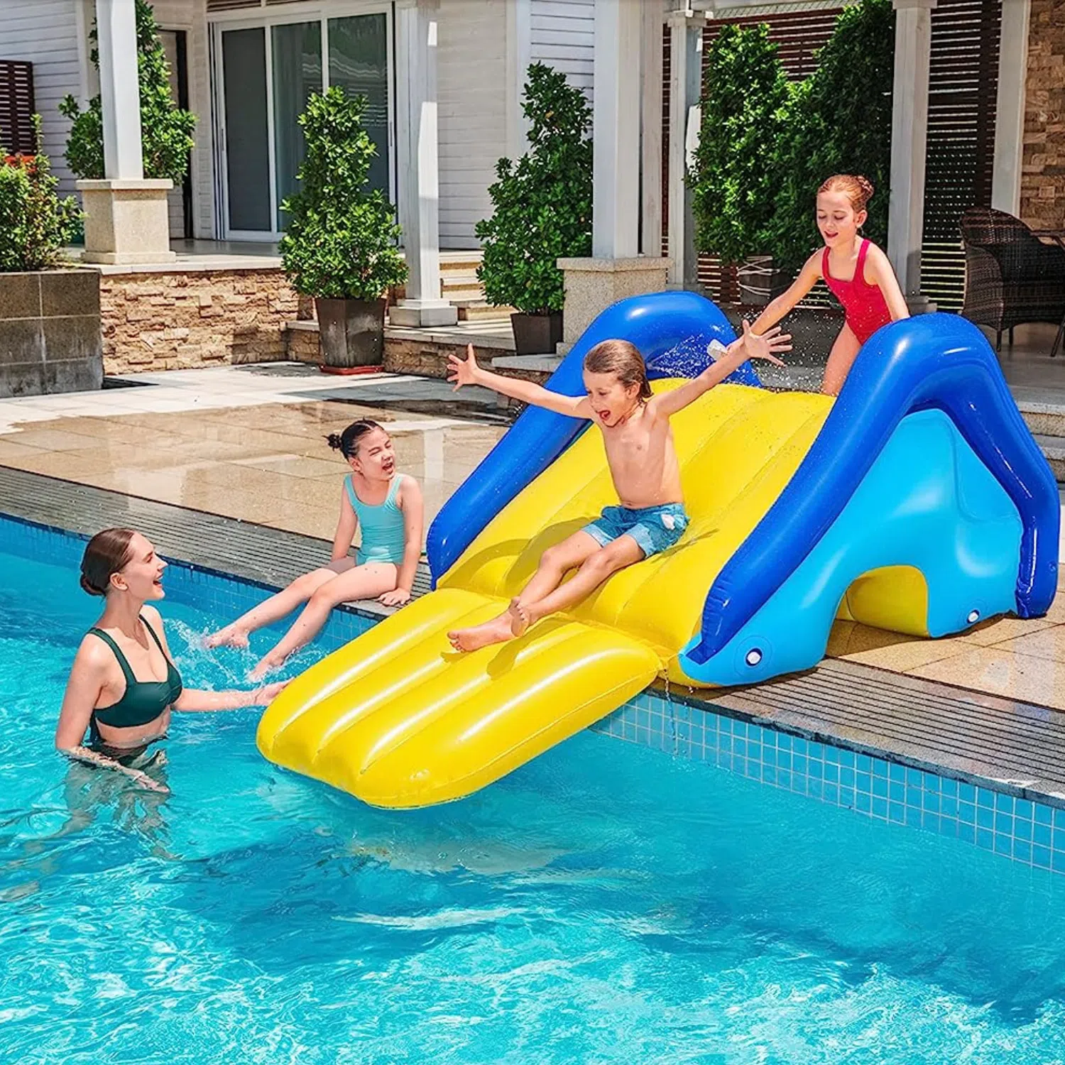 Huge Water Slide Swimming Pool Giant Wave Pool | Catch The Monstrous