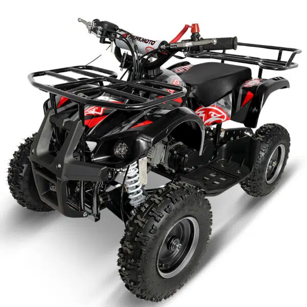 Black hawkmoto frm-49r v2 50cc mini kids quad bike assembled - Gotham