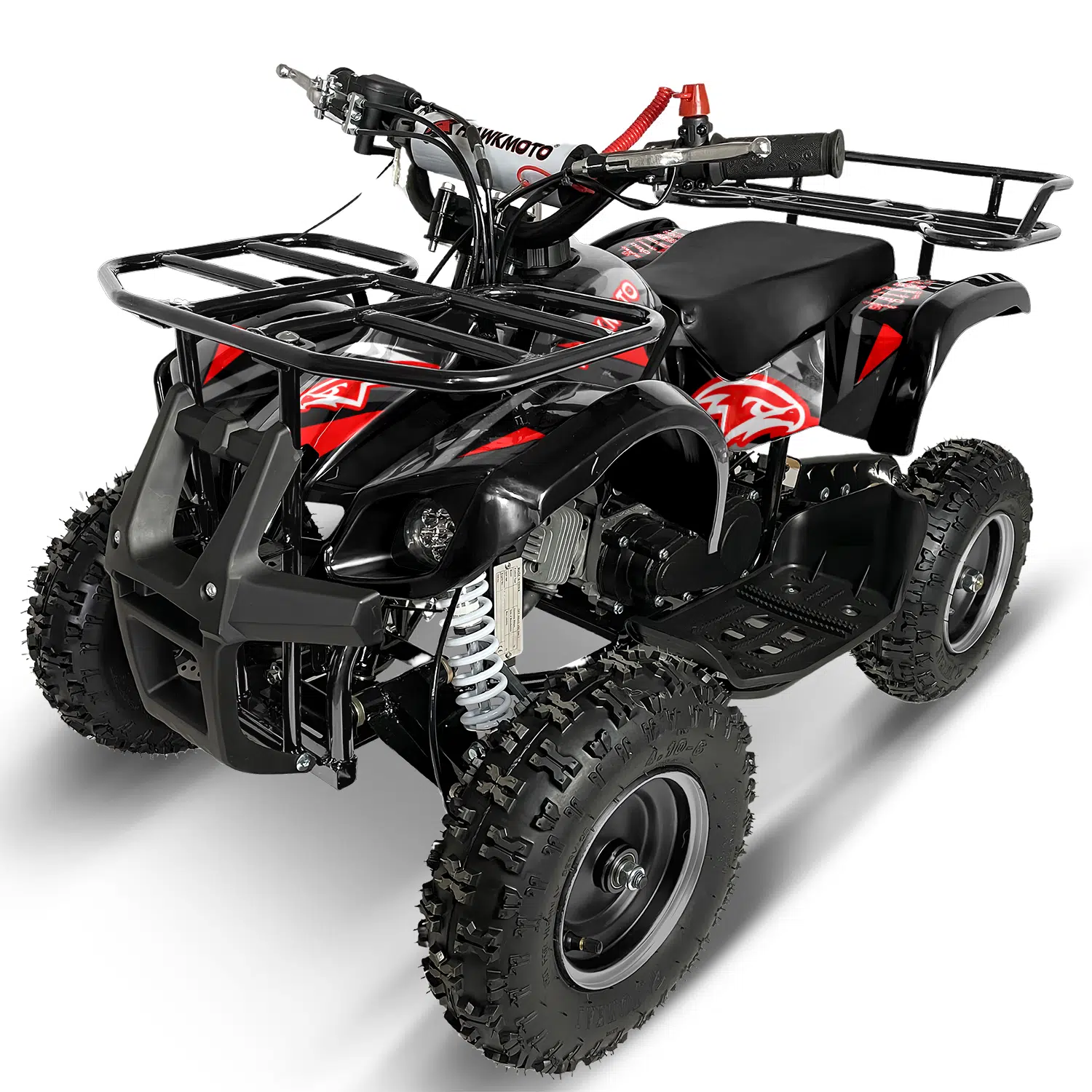 Black hawkmoto frm-49r v2 50cc mini kids quad bike assembled - Gotham