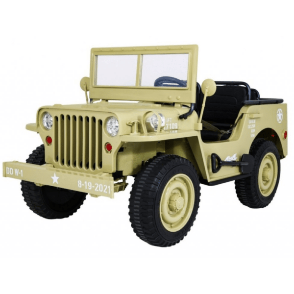 Willis jeep single seater desert sand 12v 4 wheel drive 4x4