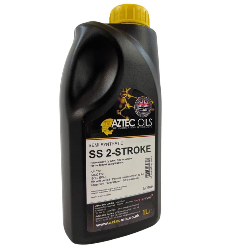 2 stroke oil aztec 2t semi synthetic oil for mini quads and mini bikes