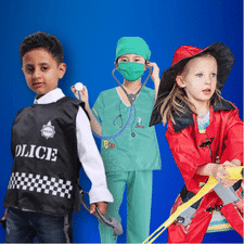 Ride On Dress Up Costumes Police Doctor Fireman