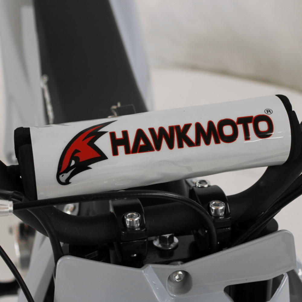 Hawkmoto 36v kids electric mini dirt bike mini pit bike 1000w white