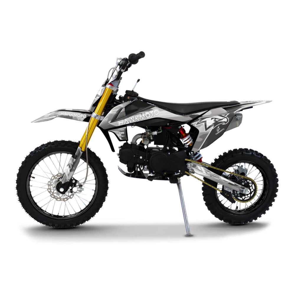 Hawkmoto krm kids pit bike | 70cc | 90cc | 110cc | 125cc geared or automatic - stealth