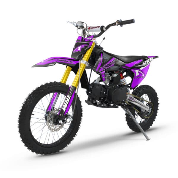 Hawkmoto krm kids pit bike | 70cc | 90cc | 110cc | 125cc geared or automatic - purple haze