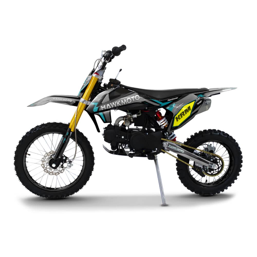Hawkmoto KRM Kids Pit Bike | 70cc | 90cc | 110cc | 125cc Geared or Automatic - Earthshine